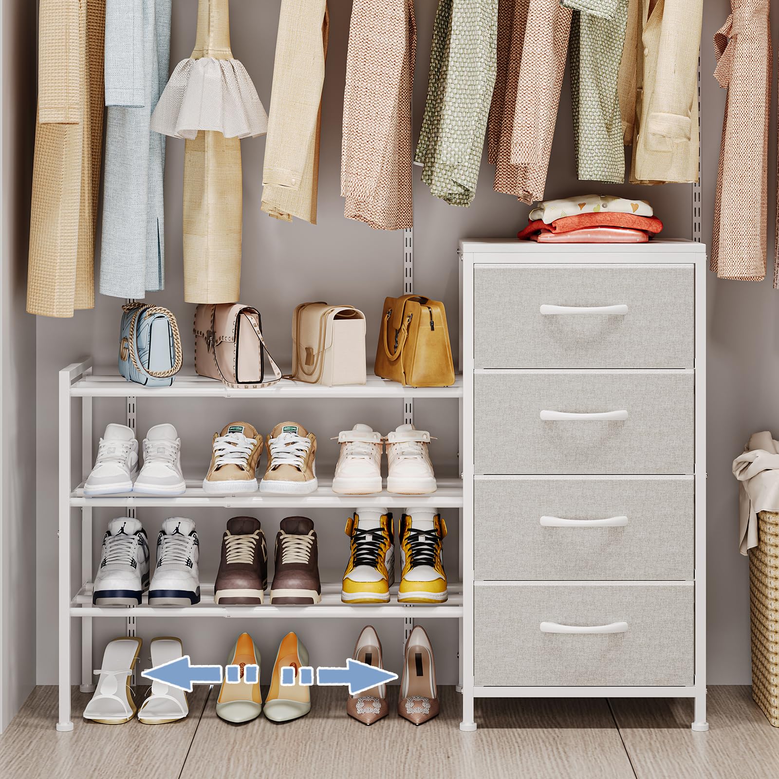 Amazon.com: Cidaziya Expandable Closet Organizers and Storage, 4